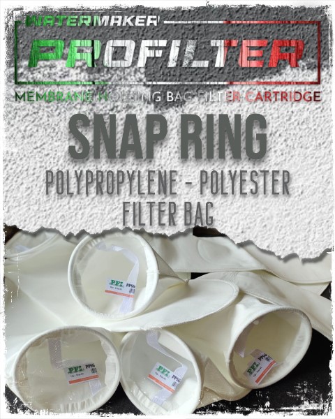 snap ring pp pe se ss filter bag