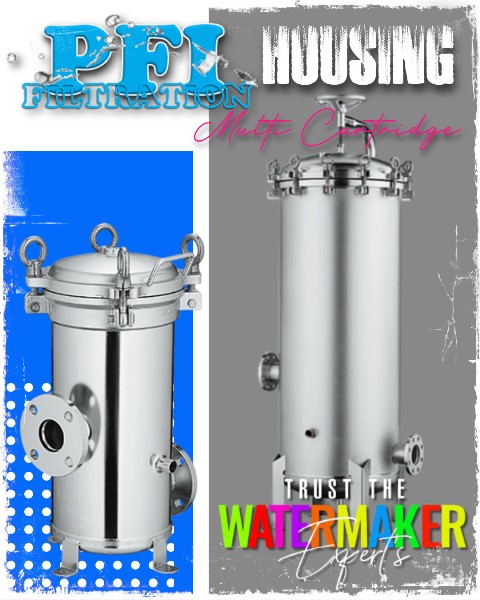 stainless steel housing multi cartridge filter
