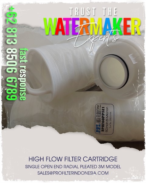 rphf radial pleated high flow filter cartridge