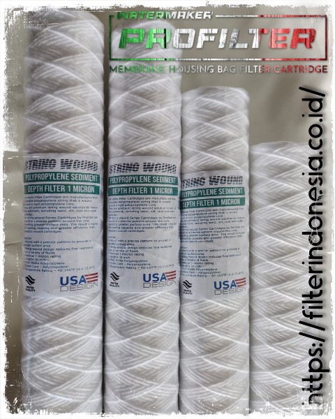 polywound cartridge filter benang string wound