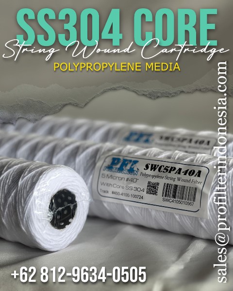swc filter cartridge string wound ss304 core