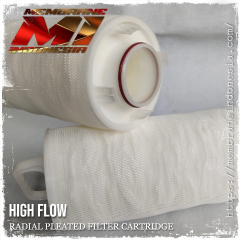 rphf radial pleated high flow filter cartridge